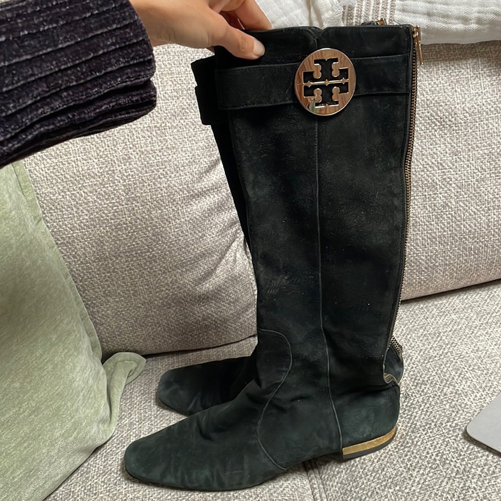 Tory Burch Black Suede boots